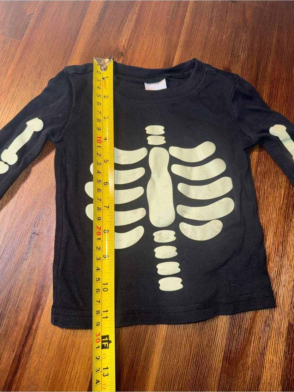 🎃 Gymboree Glow-in-the-Dark Skeleton Halloween Pajamas — 12–18 Months